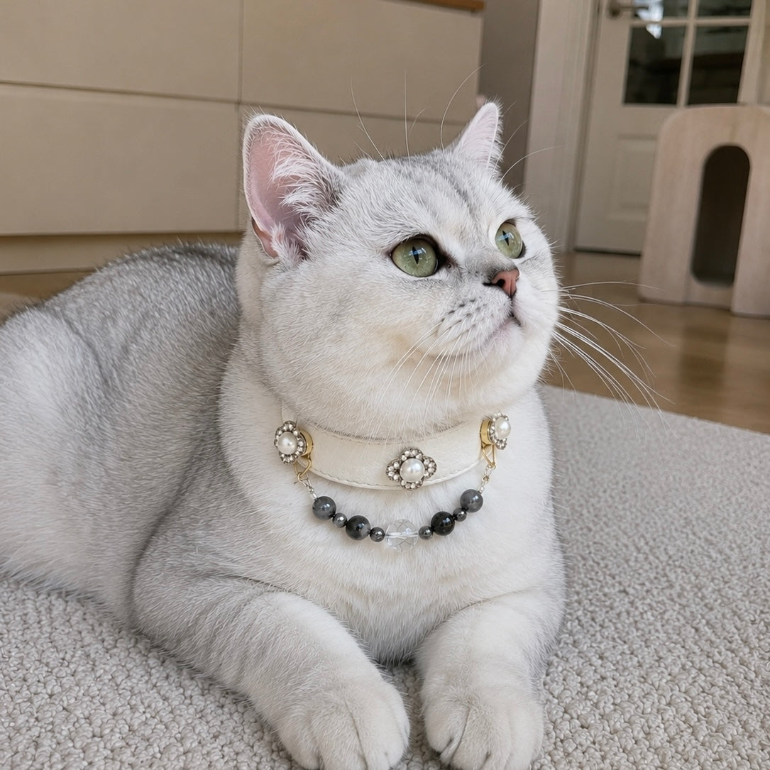 Gemstone Crystal Beaded Collar Chain