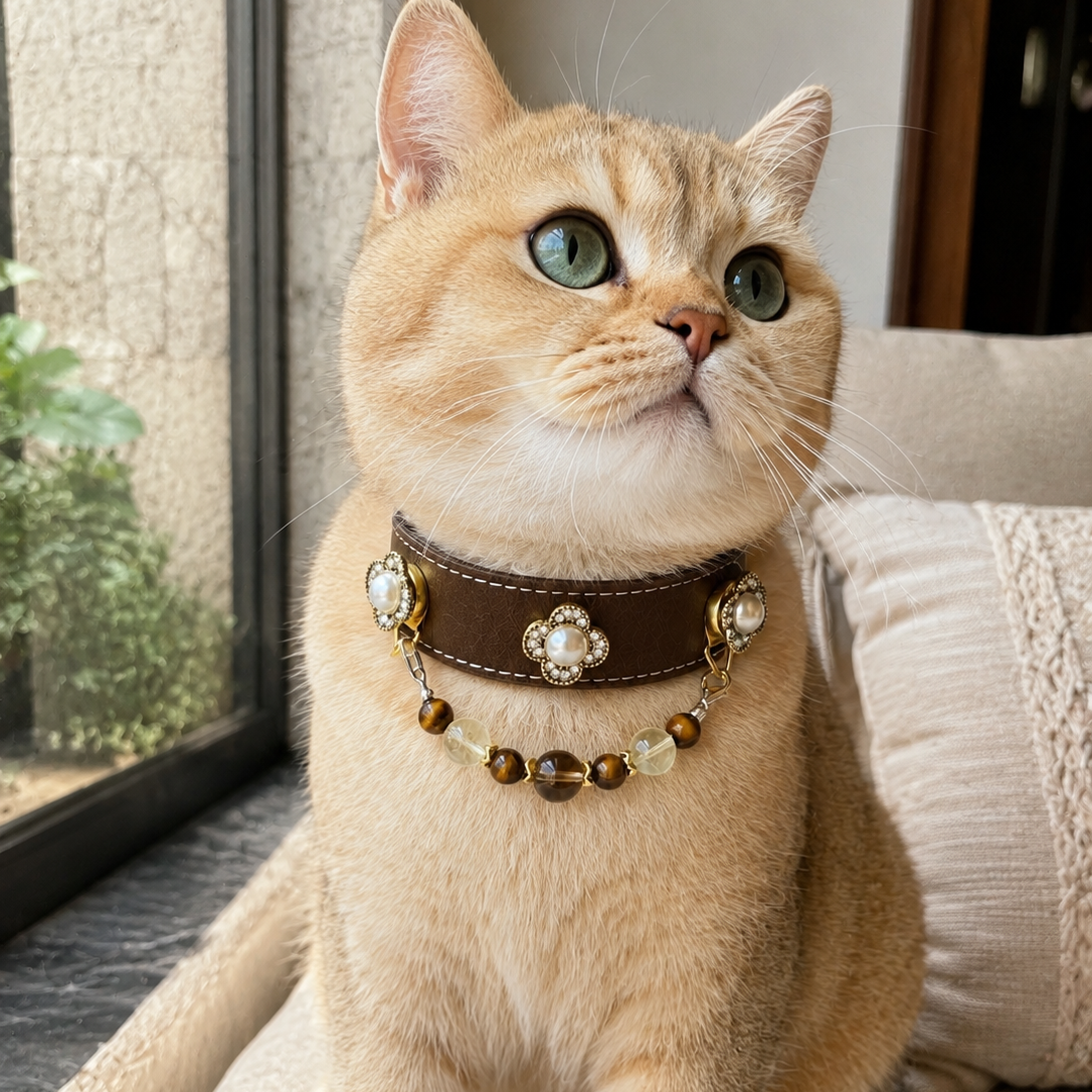 Pearl Clover Magnetic Pet Charm