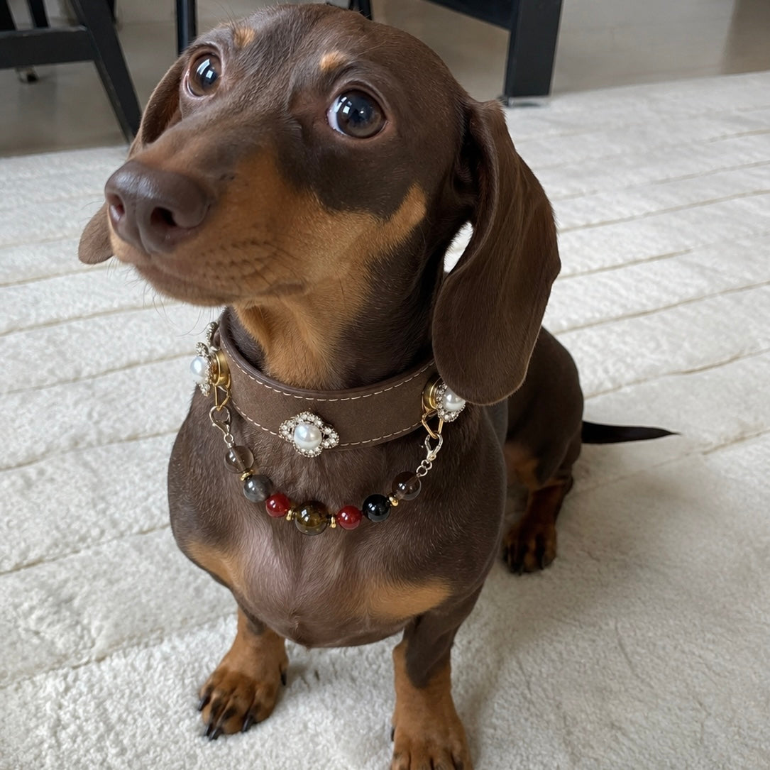 Gemstone Crystal Beaded Collar Chain