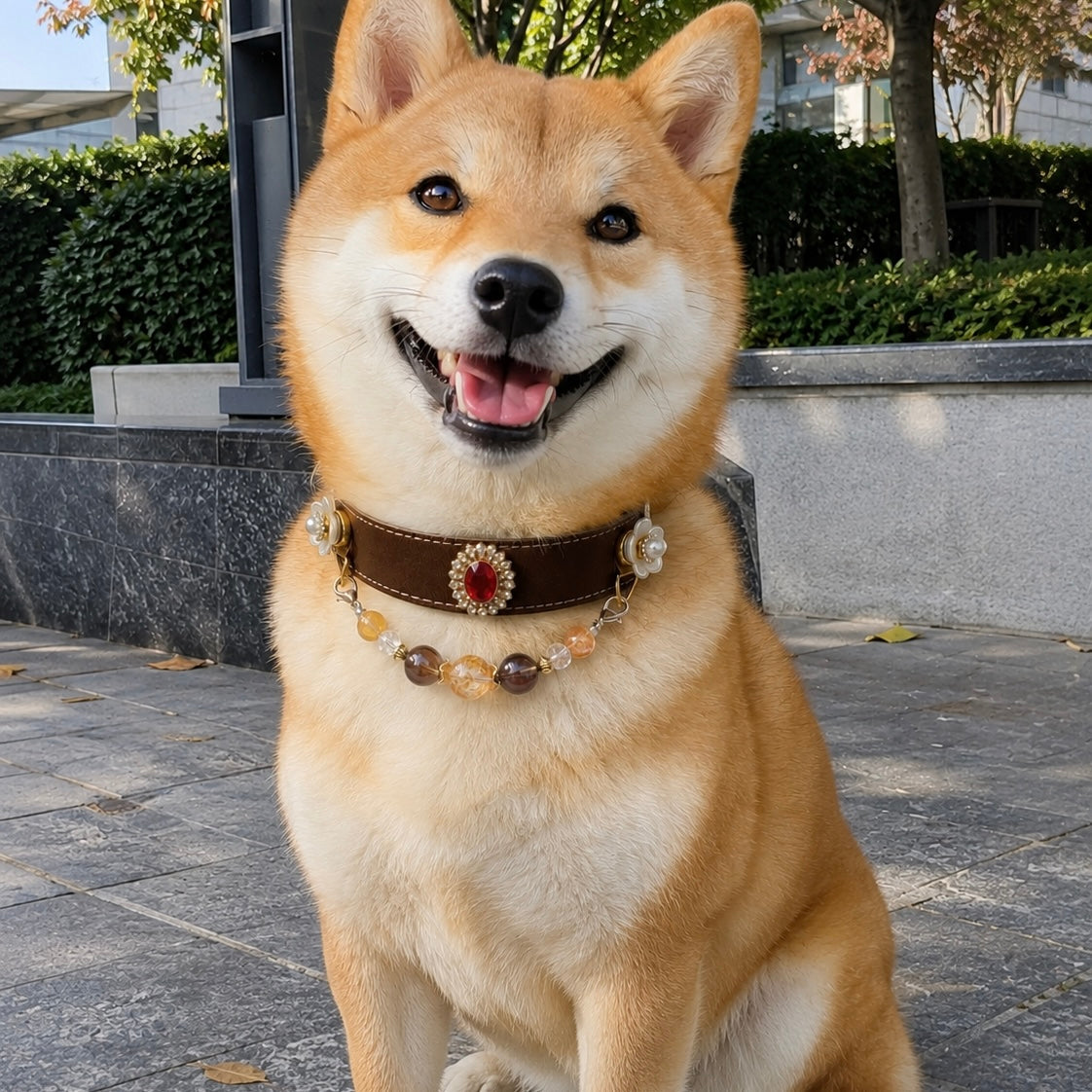 Ruby Crystal Magnetic Pet Charm