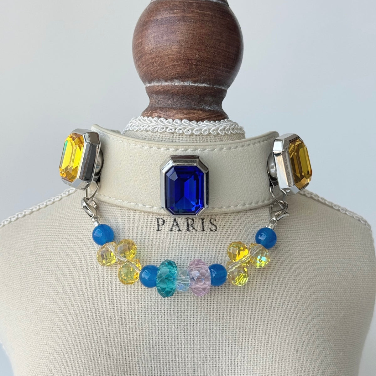 Colorful Magnetic Gemstone Charms for Pet Collars