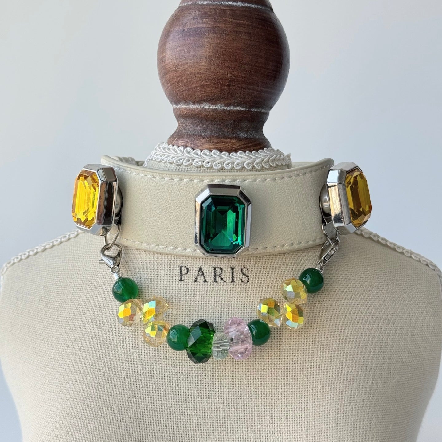 Colorful Magnetic Gemstone Charms for Pet Collars