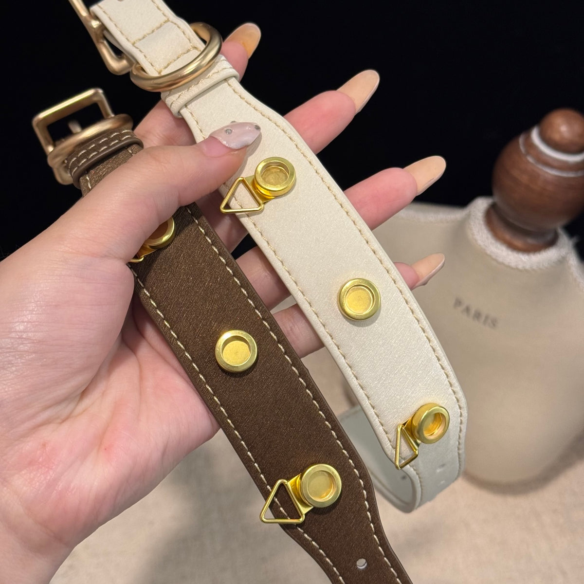 Customizable Leather Pet Collar – Collar Only S/M/L