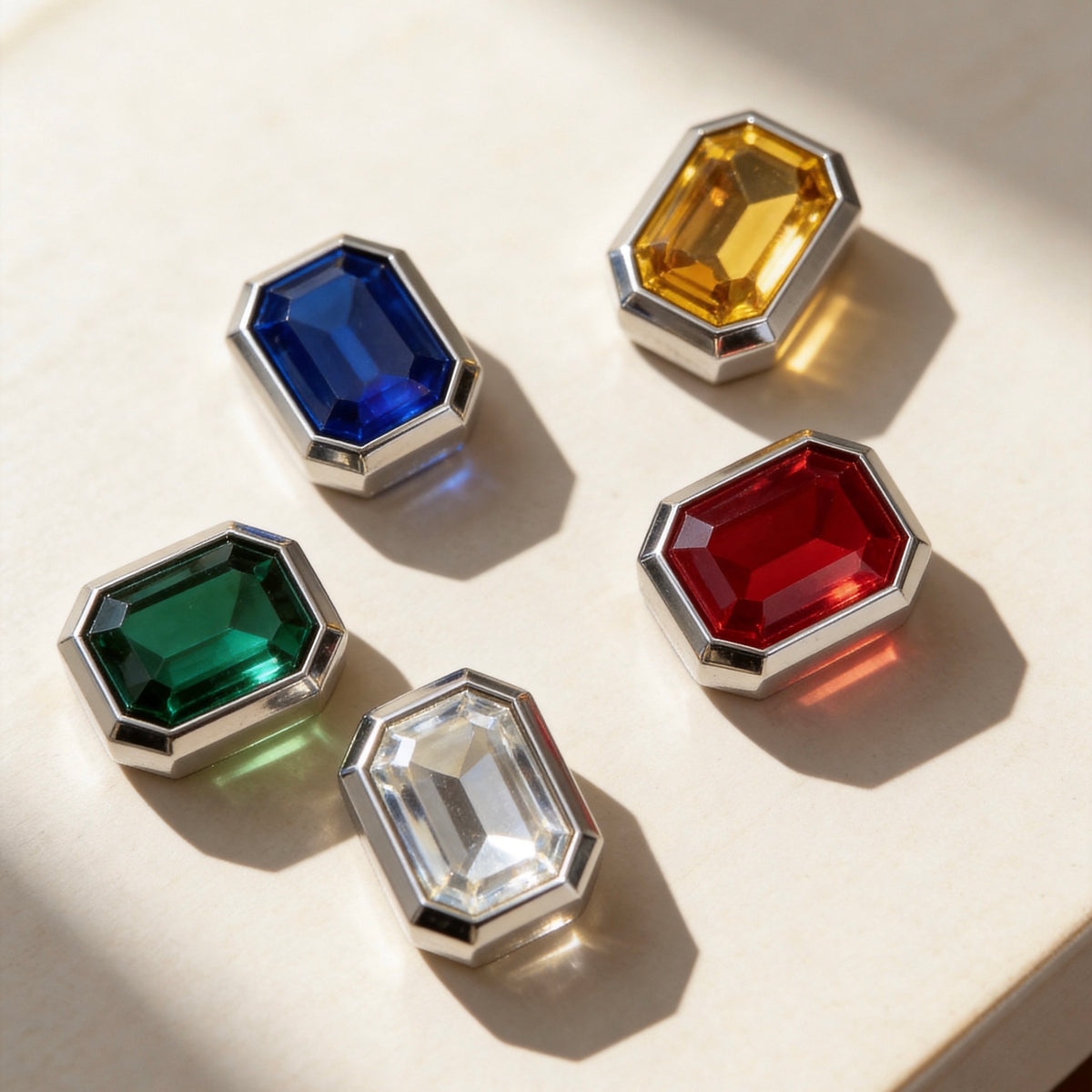 Colorful Magnetic Gemstone Charms for Pet Collars