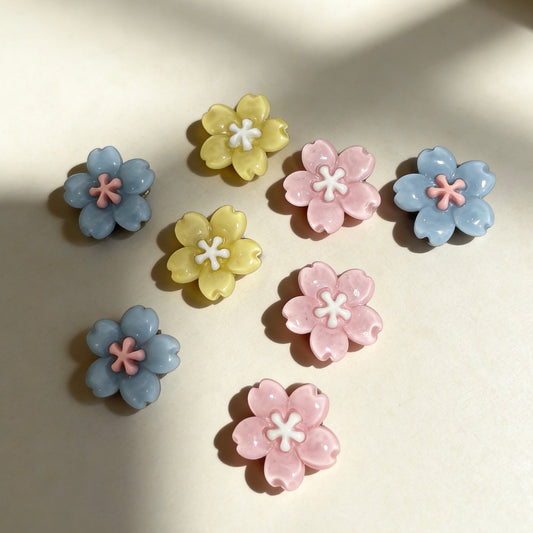Pastel Flower Magnetic Pet Charms