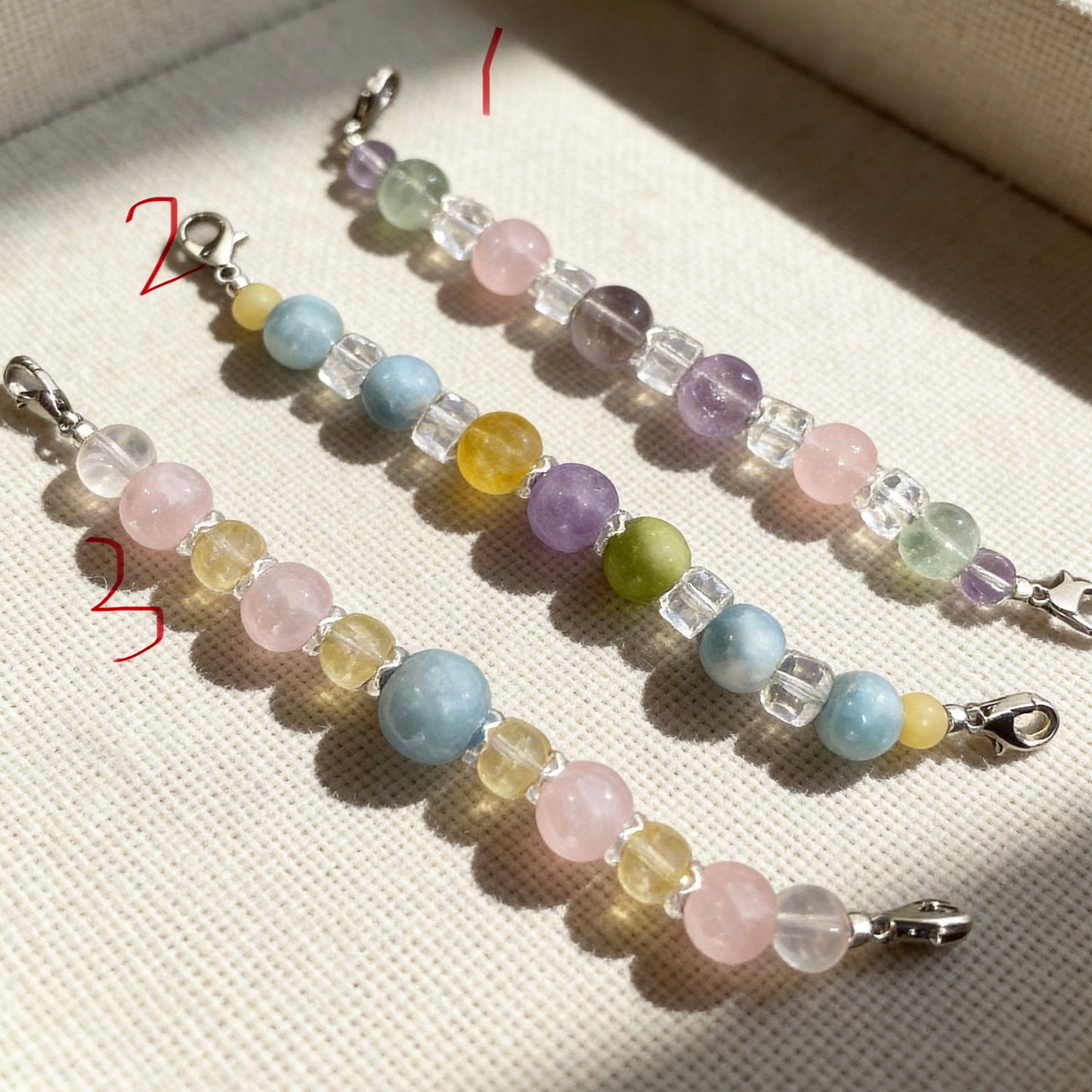 Pastel Candy Crystal Beaded Collar Chain