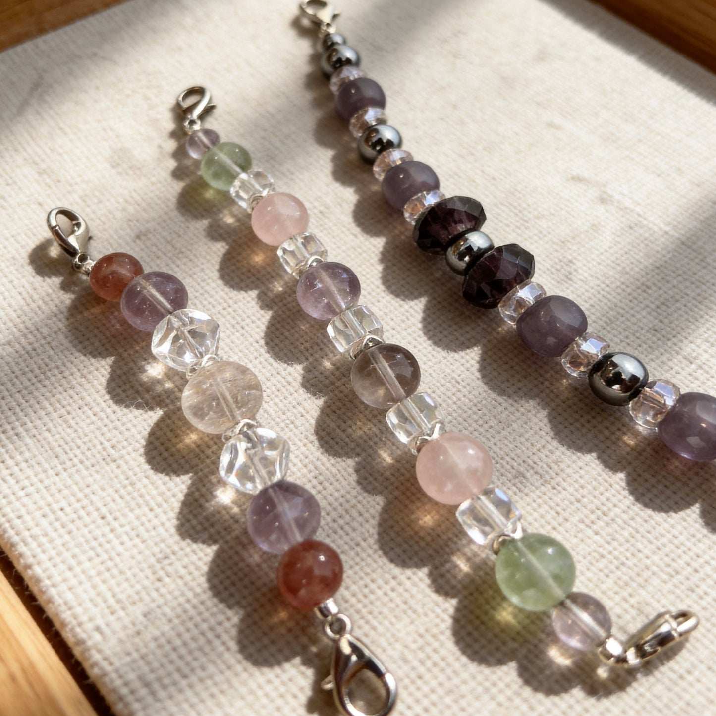 Pastel Gemstone Crystal Beaded Collar Chain