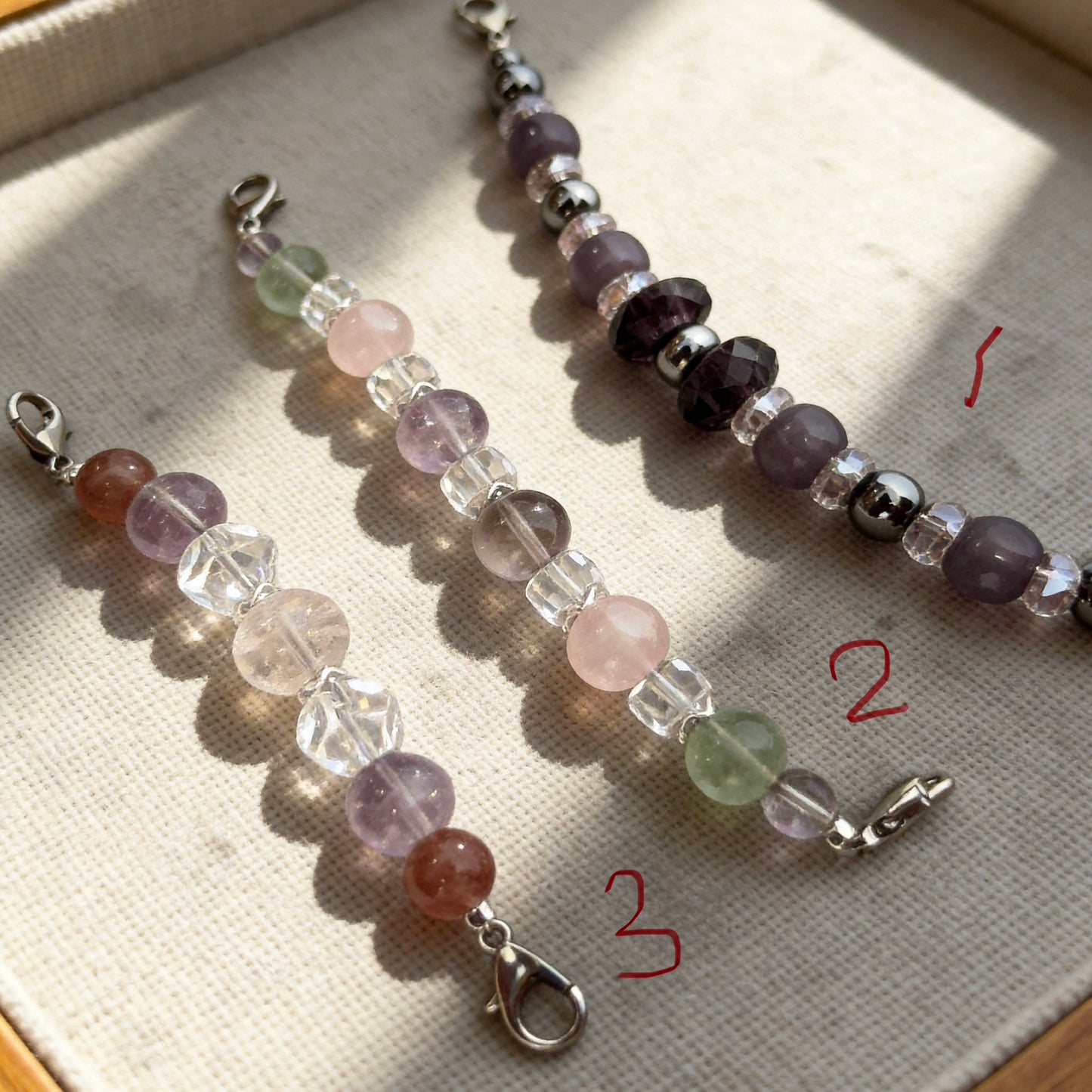 Pastel Gemstone Crystal Beaded Collar Chain