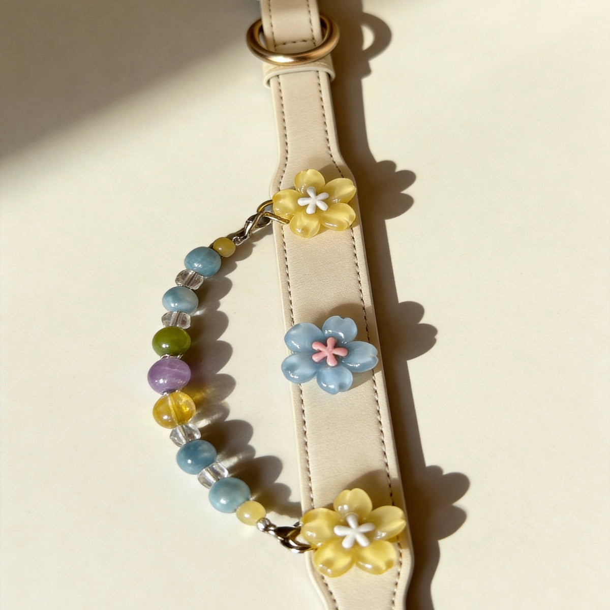 Aquamarine Multicolor Crystal Pet Collar Necklace
