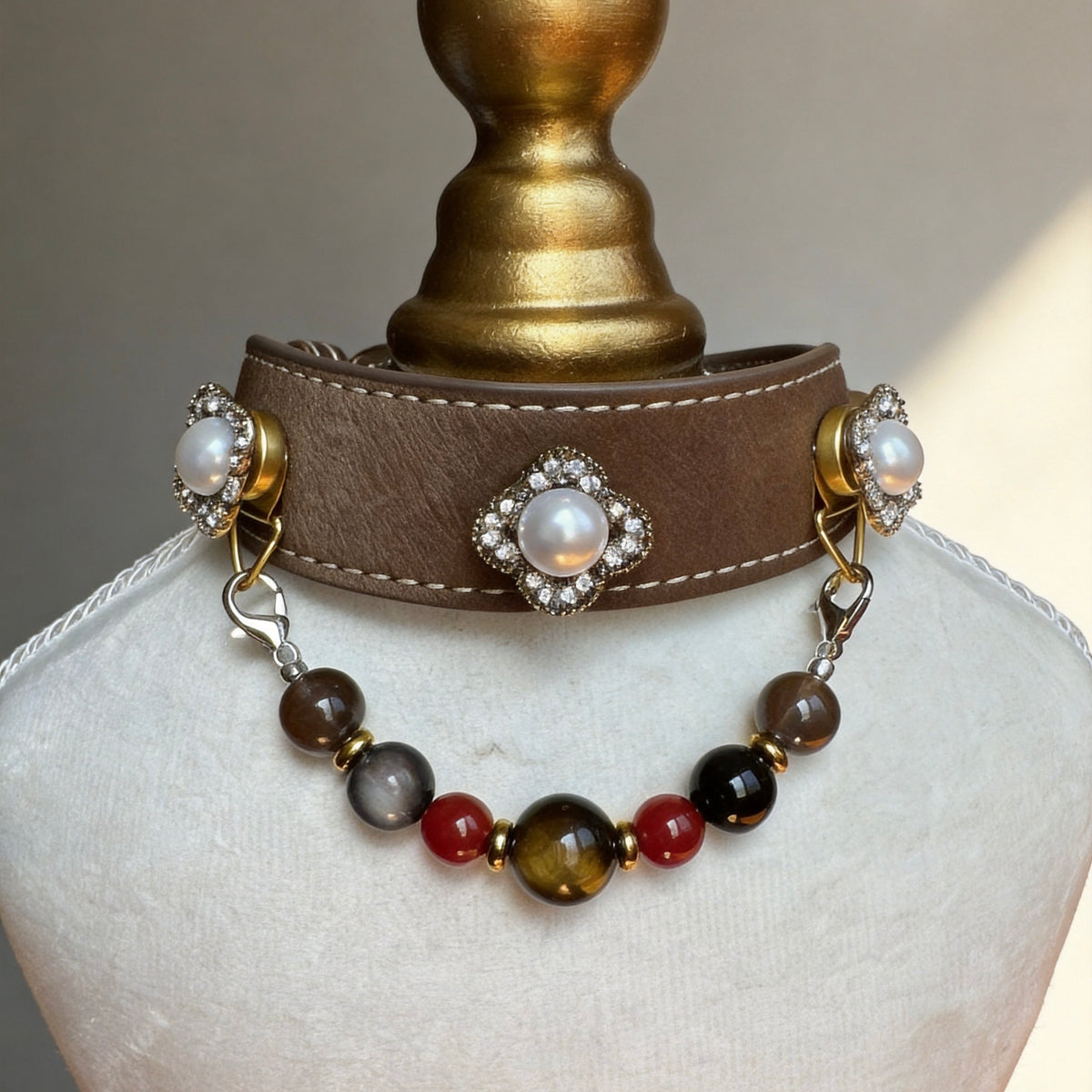 Customizable Leather Pet Collar – Collar Only S/M/L